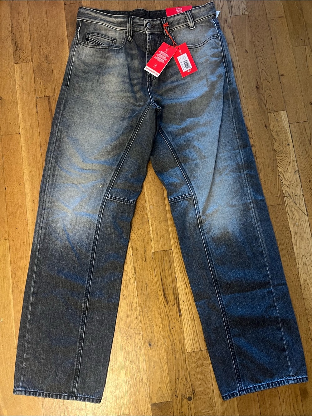 Diesel Men's Relaxed Straight Jeans